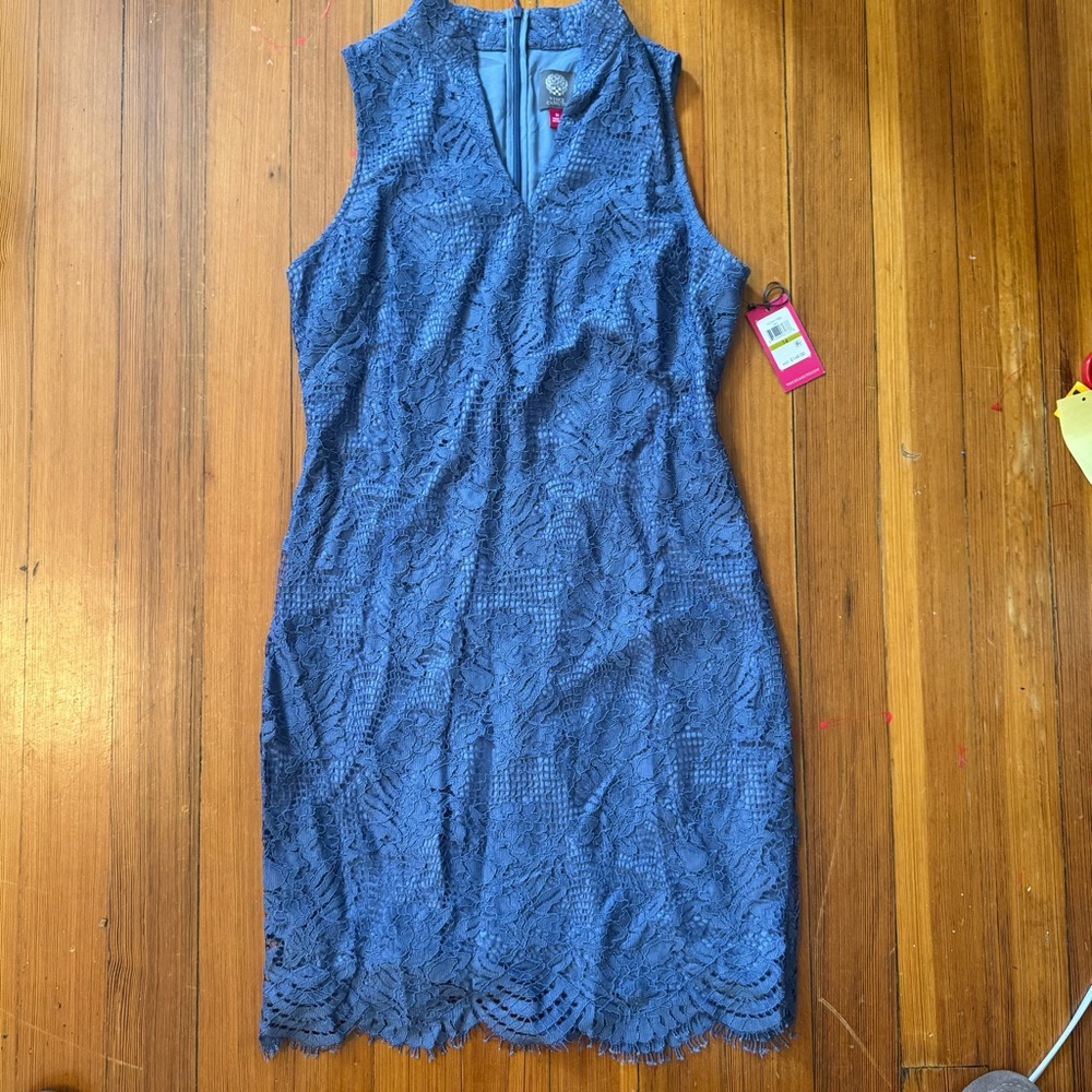 Vince Camuto Gray Lace Dress